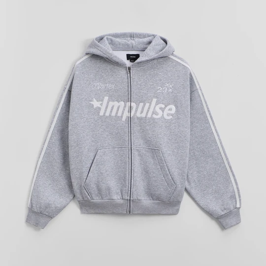 Zdjęcie produktu Szara bluza z haftem Impulse House