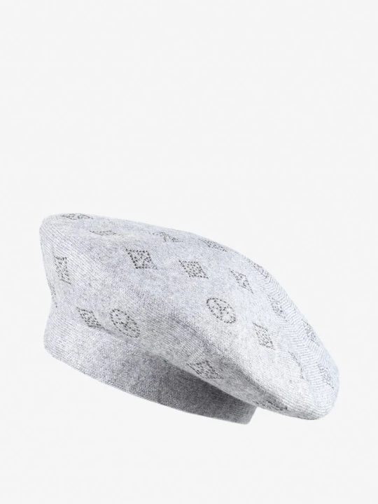 Zdjęcie produktu Szara Czapka Beret w Cyrkonie Nanto