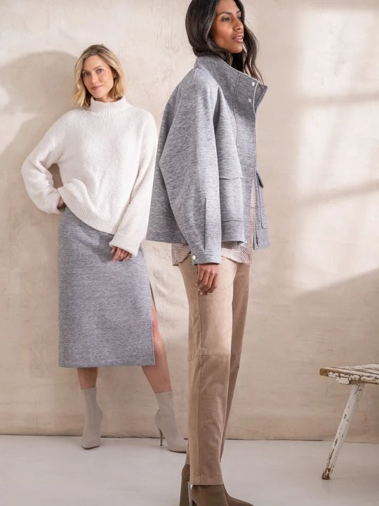 Zdjęcie produktu Szara marynarka damska - Designer Choice Olsen