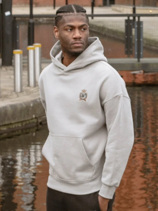 Zdjęcie produktu Szara męska bluza pulowerowa SikSilk