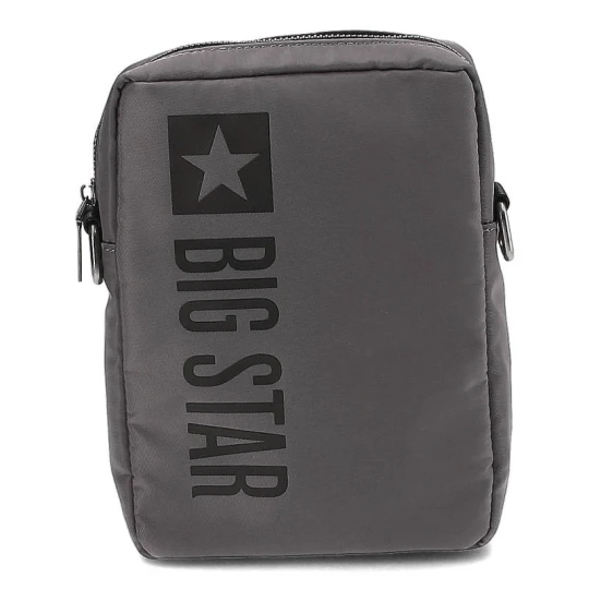 Zdjęcie produktu Torba damska Big Star, o minimalistycznym miejskim designie wykonana z lekkiego materiału tekstylnego, szara, JJ574053