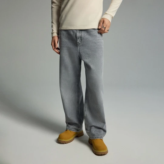 Zdjęcie produktu Szare jeansy baggy relaxed House