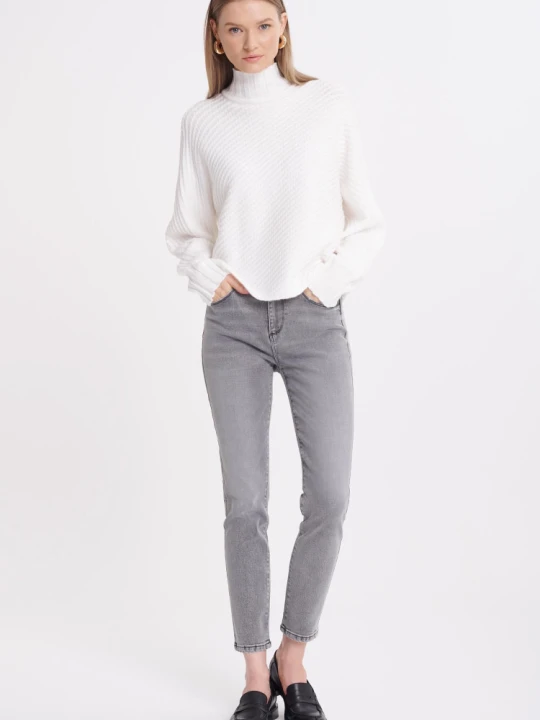 Zdjęcie produktu Szare jeansy slim fit Greenpoint