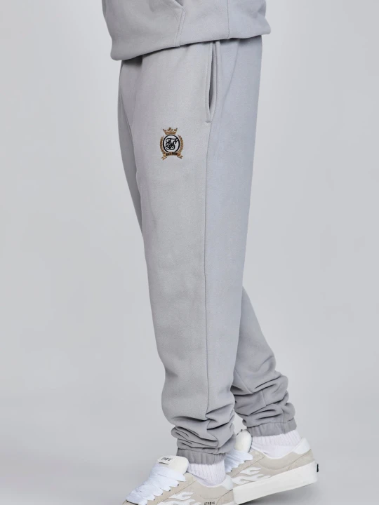 Zdjęcie produktu Szare męskie joggery relaxed fit SikSilk