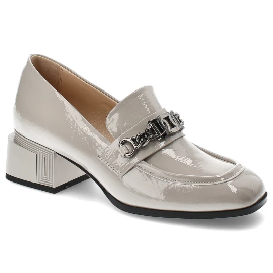 Zdjęcie produktu Szare Półbuty S.Barski Eleganckie Obuwie Damskie