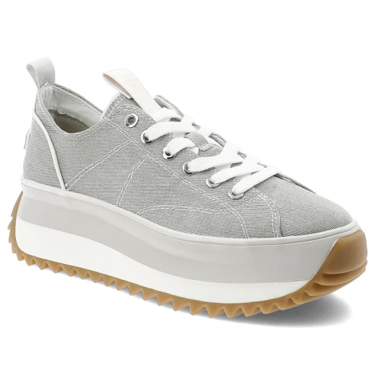 Zdjęcie produktu Szare Sneakersy Tamaris Stylowe Obuwie Damskie Na Platformie