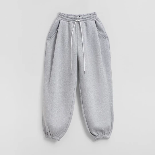 Zdjęcie produktu Szare spodnie dresowe basic o fasonie baggy House