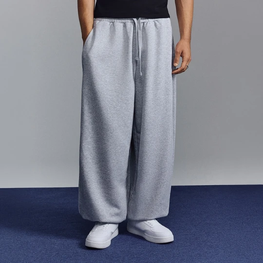 Zdjęcie produktu Szare spodnie dresowe super baggy fit House