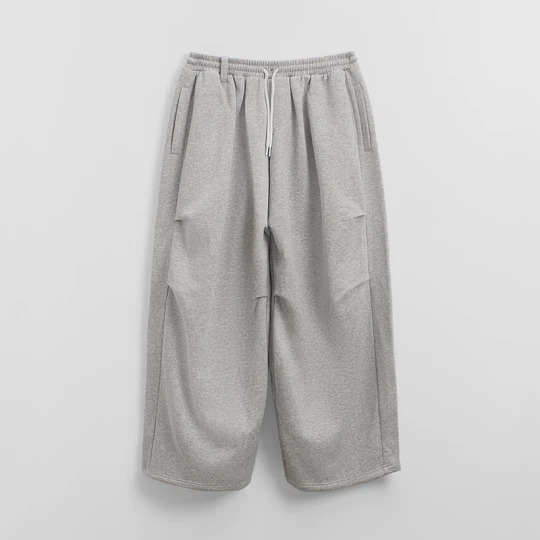 Zdjęcie produktu Szare spodnie dresowe super baggy z zaszewkami House