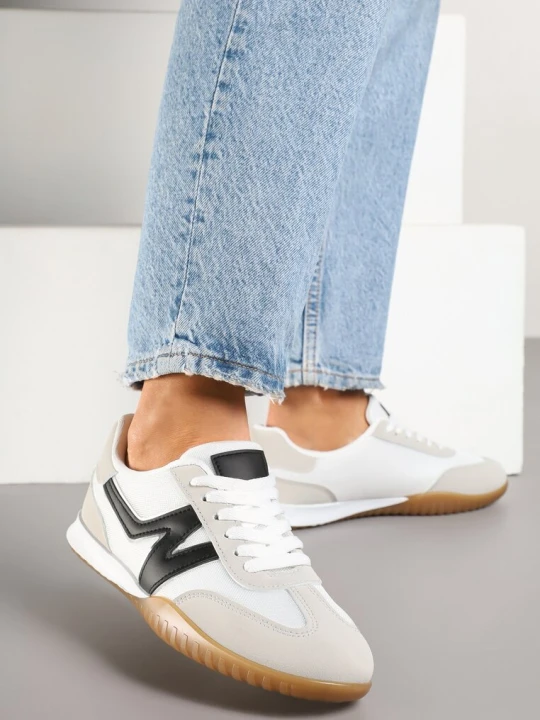 Zdjęcie produktu Szaro-Czarne Sneakersy w Stylu Kultowych Tenisówek Tultia Fiori&spinc