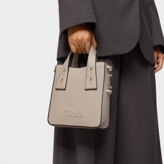 Zdjęcie produktu Szarobrązowa Minitorebka Tous Back To Basics - Tous TAUPE