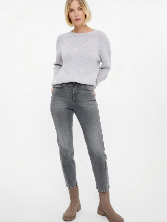 Zdjęcie produktu Szary melanżowy sweter Greenpoint