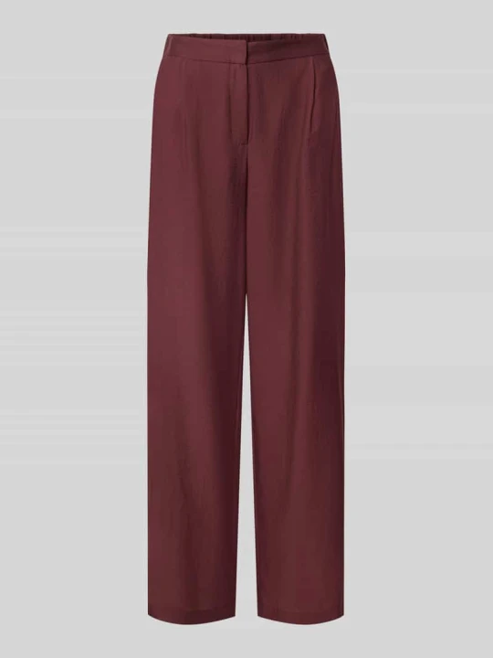 Zdjęcie produktu Szerokie spodnie o kroju Wide Leg z mieszanka lyocellu z dodatek wełny model 'P076' Jake*s Śliwkowy