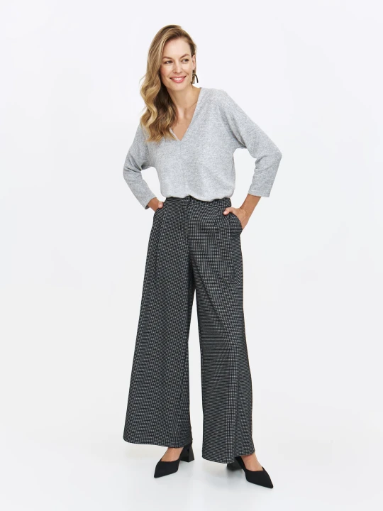 Zdjęcie produktu Szerokie spodnie wide leg TOP SECRET Czarny