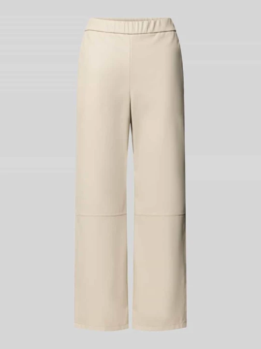 Zdjęcie produktu Szerokie spodnie ze szwami działowymi MM By Max Mara Złamany biały