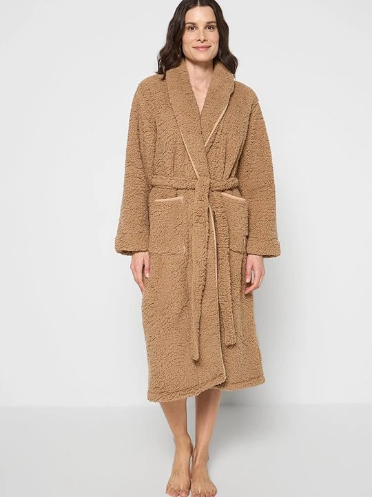 Zdjęcie produktu Szlafrok DKNY beżowy