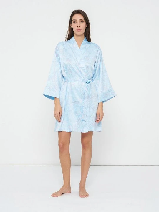 Zdjęcie produktu Szlafrok Lauren Ralph Lauren jasnoniebieski