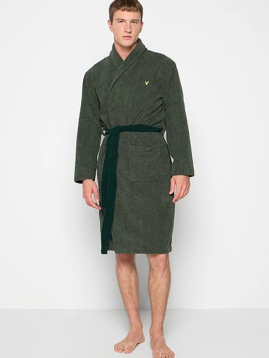 Zdjęcie produktu Szlafrok Lyle & Scott ciemnozielony