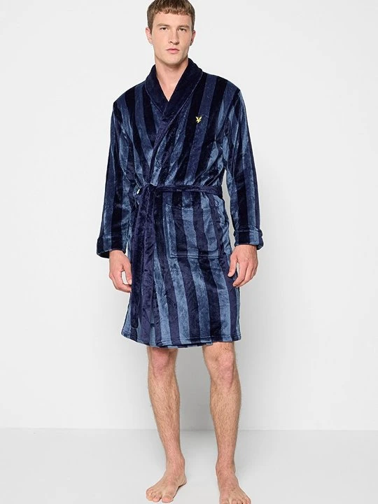 Zdjęcie produktu Szlafrok Lyle & Scott niebieski