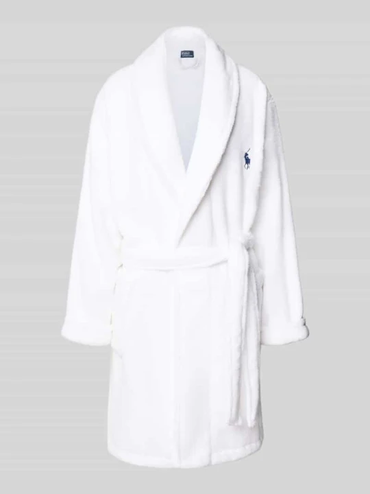 Zdjęcie produktu Szlafrok w kroju comfort fit z czystej bawełny model 'ICONIC BEAR' Polo Ralph Lauren Biały