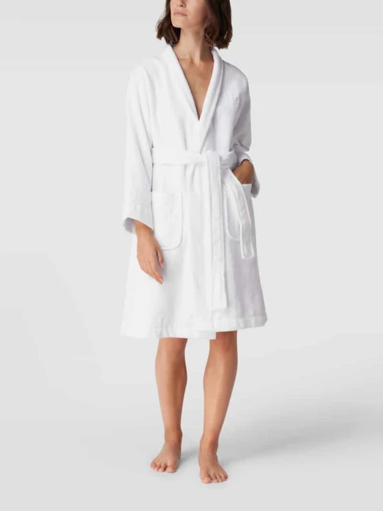 Zdjęcie produktu Szlafrok z bawełny Lauren Ralph Lauren Biały