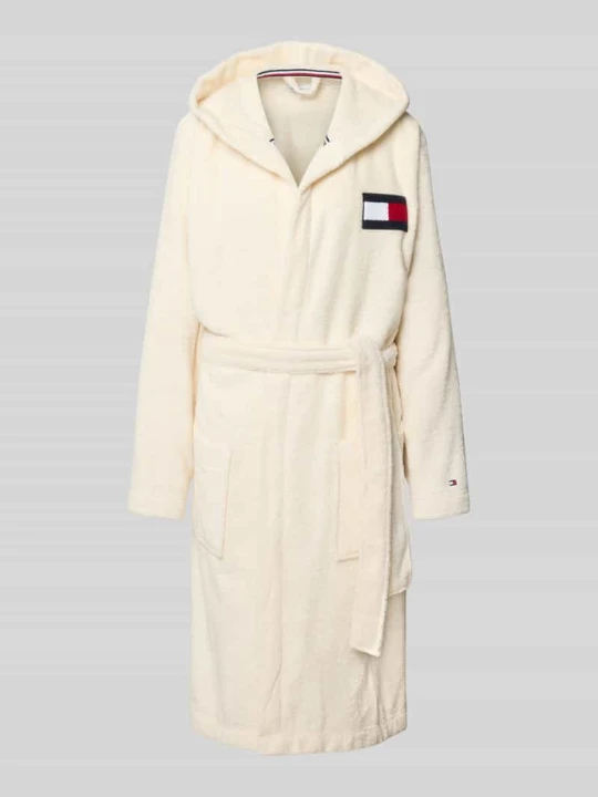 Zdjęcie produktu Szlafrok z czystej bawełny Tommy Hilfiger Złamany biały