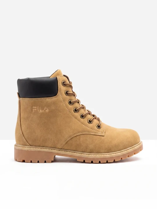Zdjęcie produktu Sznurowane botki marki Fila z profilowaną podeszwą BonPrix brązowy