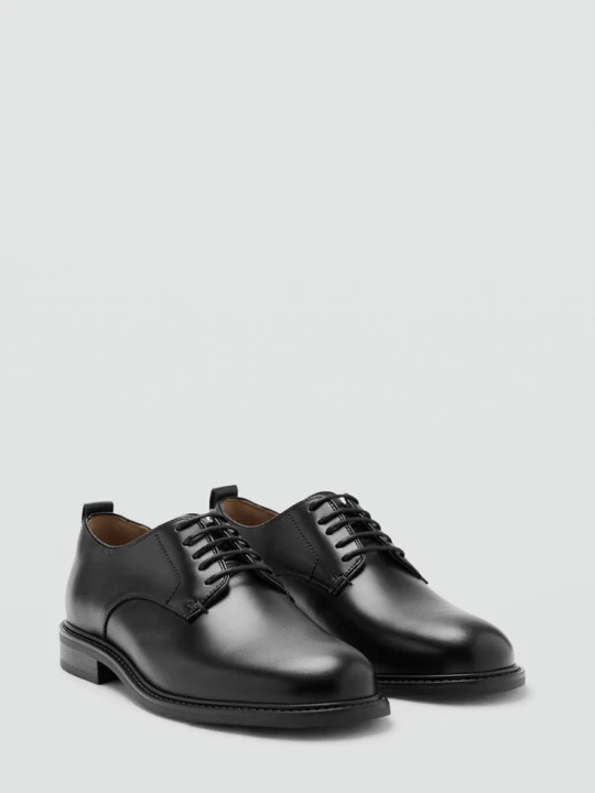 Zdjęcie produktu Sznurowane buty skórzane czarny - Mężczyzna - - MANGO MAN