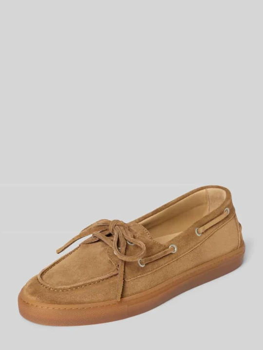 Zdjęcie produktu Sznurowane buty z prawdziwej skóry Copenhagen Jasnobrązowy