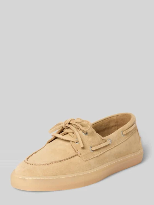 Zdjęcie produktu Sznurowane buty z prawdziwej skóry Copenhagen Piaskowy