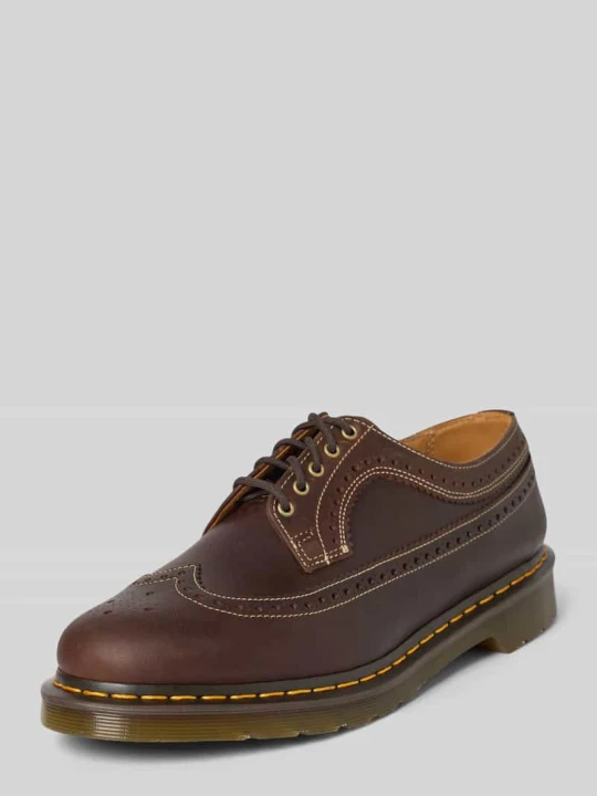 Zdjęcie produktu Sznurowane buty z prawdziwej skóry Dr. Martens Ciemnobrązowy