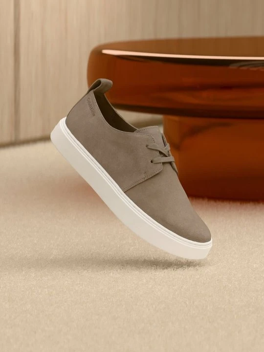 Zdjęcie produktu Sznurowane obuwie sportowe Calvin Klein beżowy
