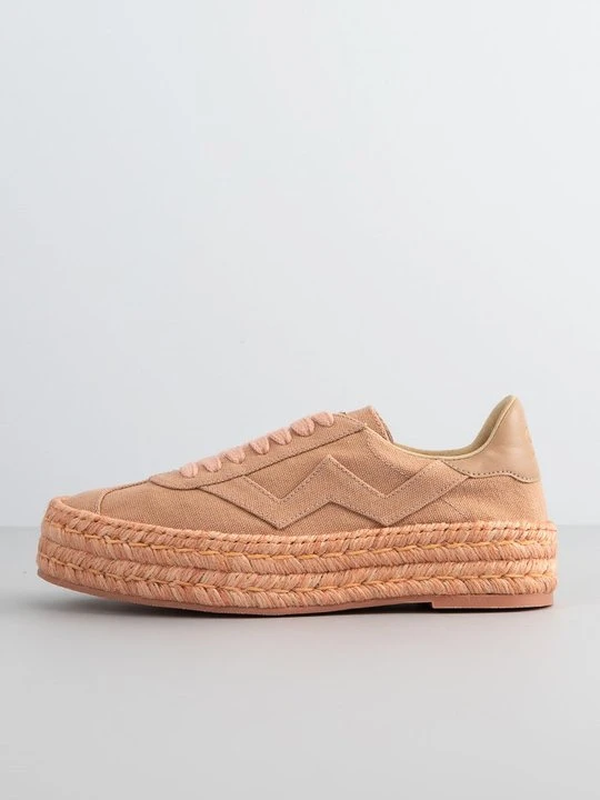Zdjęcie produktu Sznurowane obuwie sportowe Stuart Weitzman beżowy