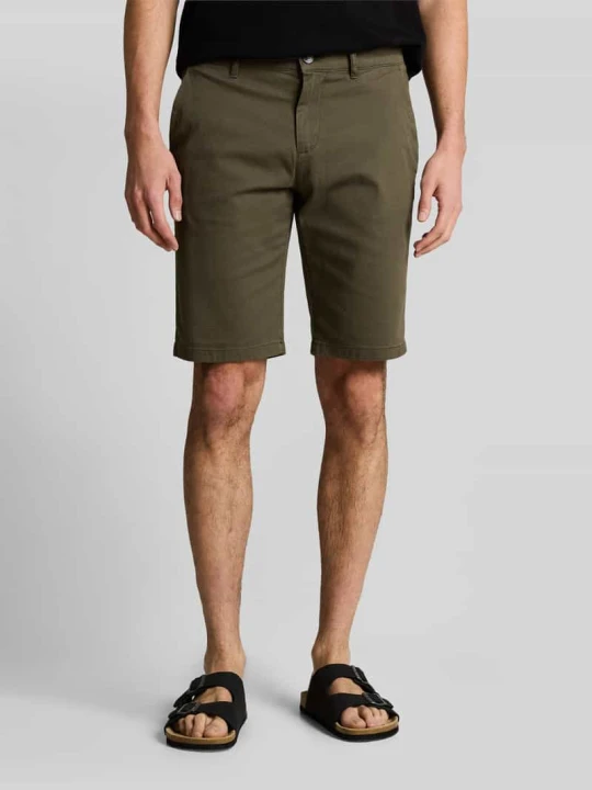Zdjęcie produktu Szorty chino o kroju slim fit z czystej bawełny Tom Tailor Oliwkowy