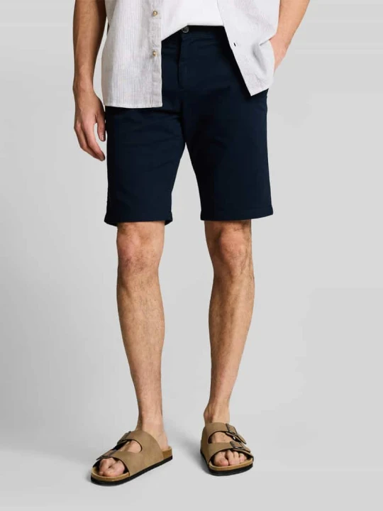 Zdjęcie produktu Szorty chino o kroju slim fit z czystej bawełny Tom Tailor Granatowy