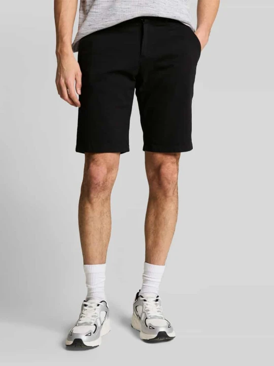 Zdjęcie produktu Szorty chino o kroju slim fit z czystej bawełny Tom Tailor Czarny