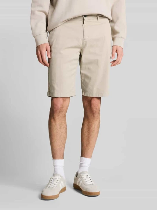 Zdjęcie produktu Szorty chino o kroju slim fit z czystej bawełny Tom Tailor Beżowy melanż