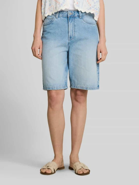 Zdjęcie produktu Szorty bermudy o kroju regular fit z czystej bawełny Tom Tailor Jeansowy niebieski
