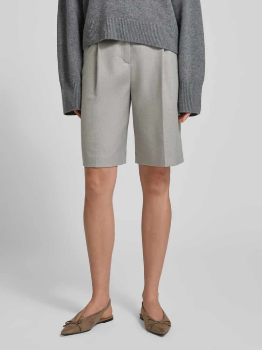Zdjęcie produktu Bermudy w kant Style Icon Collection Średnioszary melanż
