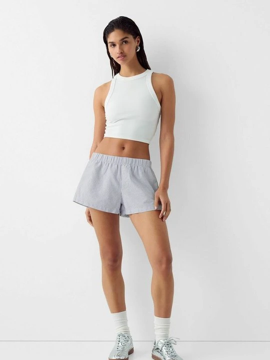 Zdjęcie produktu Szorty Bershka niebieski melanż