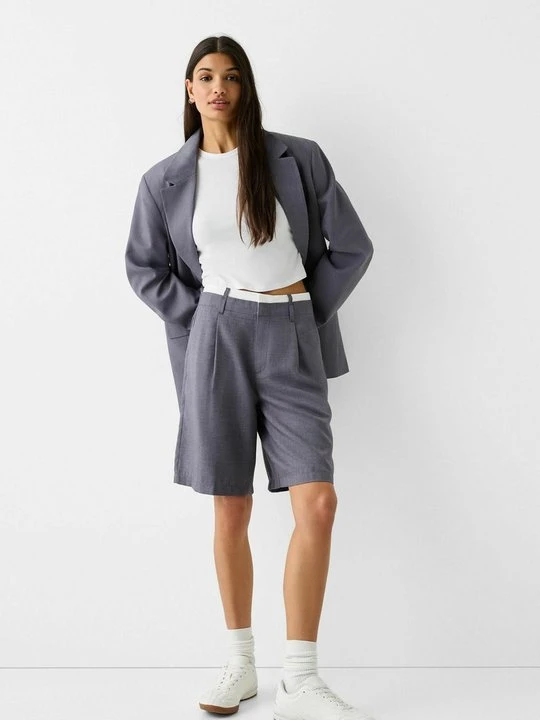 Zdjęcie produktu Szorty Bershka szary