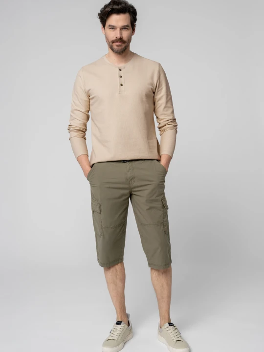 Zdjęcie produktu Szorty bojówki z paskiem P-ERGS Volcano Khaki