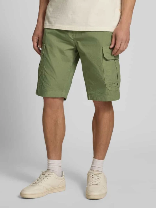 Zdjęcie produktu Szorty cargo o kroju regular fit z czystej bawełny model ‘OTIS’ Tommy Jeans Oliwkowy