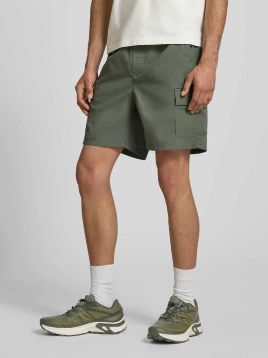 Zdjęcie produktu Szorty cargo o kroju regular fit z dodatkiem bawełny Only & Sons Oliwkowy