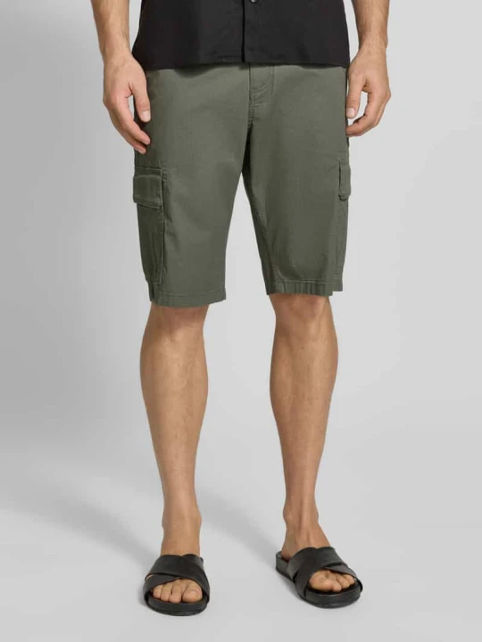 Zdjęcie produktu Szorty cargo o kroju regular fit z mieszanki bawełny Tom Tailor Khaki
