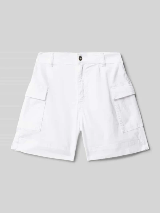 Zdjęcie produktu Szorty cargo o kroju regular fit ze szlufkami na pasek Blue Effect Biały