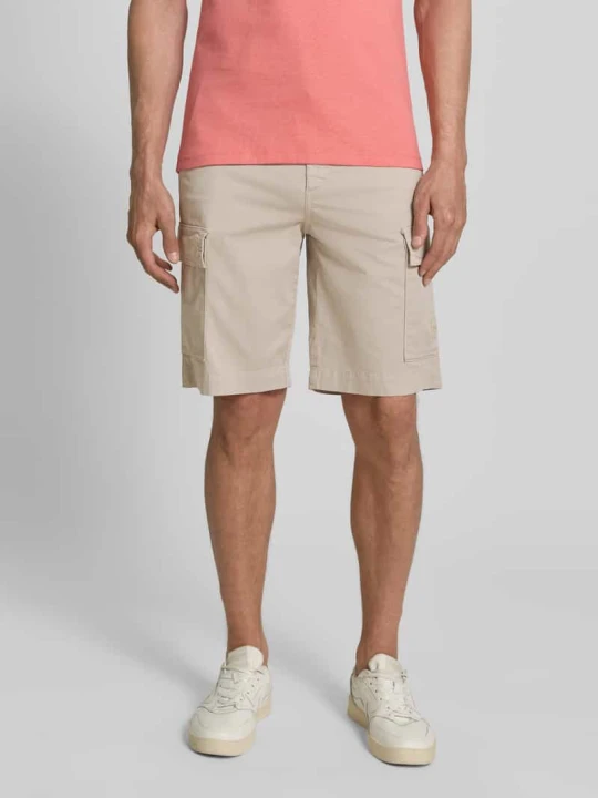 Zdjęcie produktu Szorty cargo o kroju relaxed fit z mieszanki bawełny model 'SISLA' Boss Jasnoszary