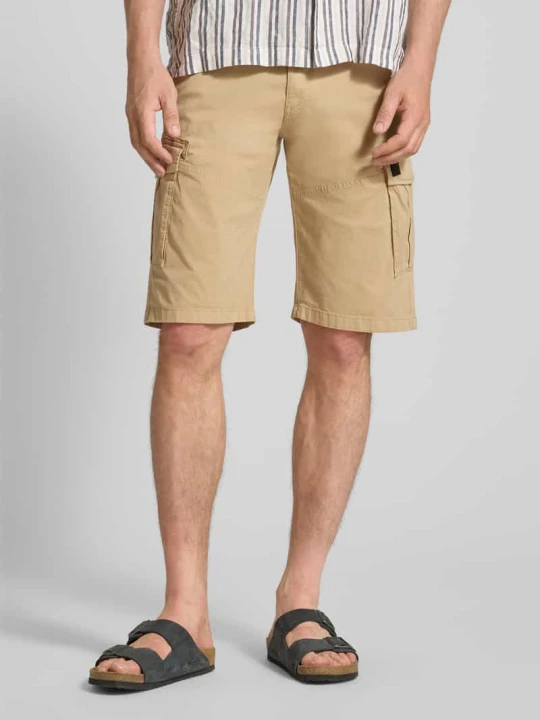 Zdjęcie produktu Szorty cargo o kroju relaxed fit z mieszanki bawełny s.Oliver Beżowy