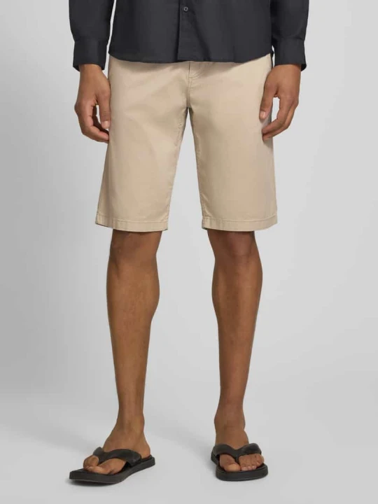 Zdjęcie produktu Szorty chino o kroju slim fit z mieszanka bawełny Tom Tailor Beżowy