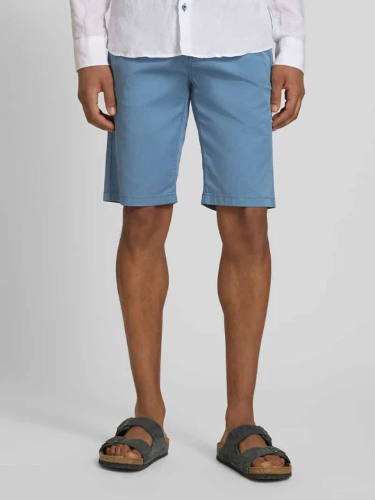 Zdjęcie produktu Szorty chino o kroju slim fit z mieszanka bawełny Tom Tailor Niebieski